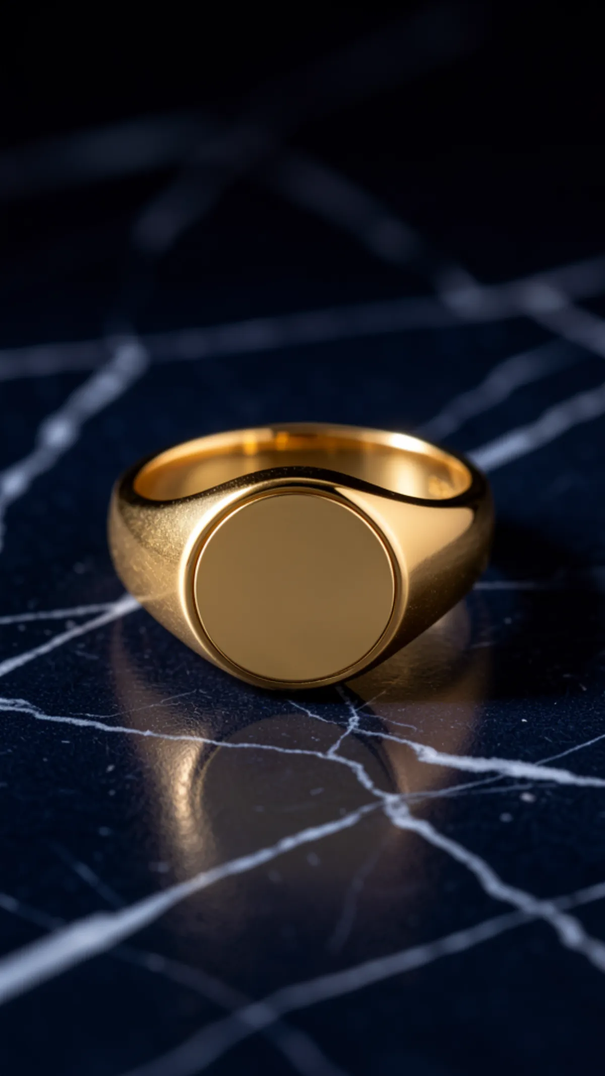 Gold signet ring symbolizing professional authority